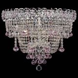 Люстра Водопад Софья розовая в Новосибирске