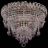 Люстра Водопад Софья розовая в Новосибирске