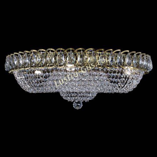 Люстра Водоворот Купол под бронзу в Новосибирске Гусь Хрустальный