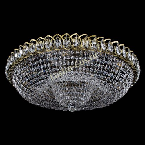 Люстра Водоворот Купол под бронзу в Новосибирске Гусь Хрустальный