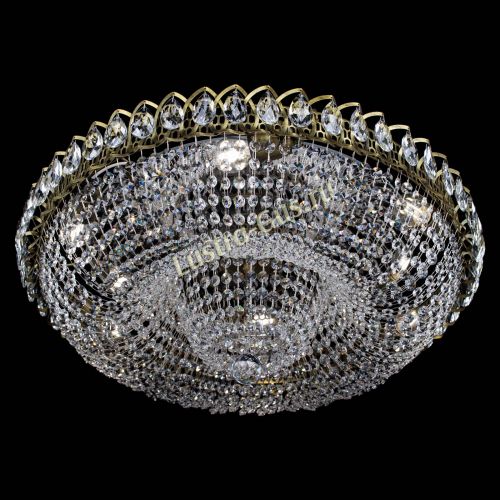 Люстра Водоворот Купол под бронзу в Новосибирске Гусь Хрустальный