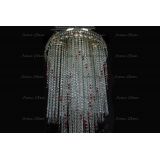 Люстра Вьюга длинная красная в Новосибирске