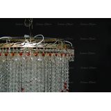 Люстра Вьюга длинная красная в Новосибирске