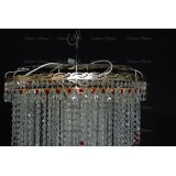 Люстра Вьюга длинная красная в Новосибирске