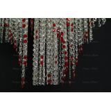 Люстра Вьюга длинная красная в Новосибирске