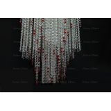 Люстра Вьюга длинная красная в Новосибирске