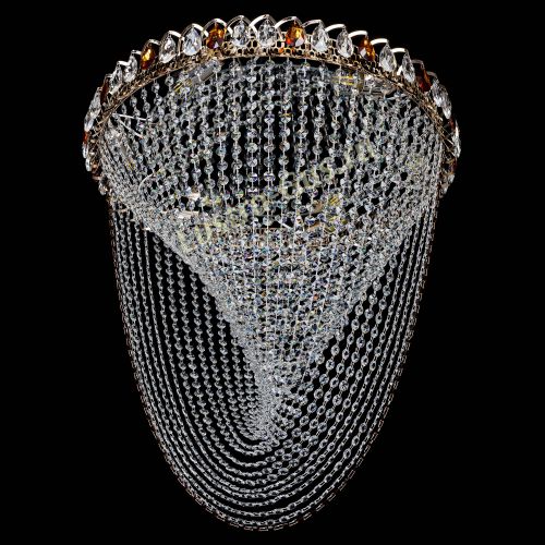 Люстра ﻿Жасмин Веер чайный в Новосибирске Гусь Хрустальный